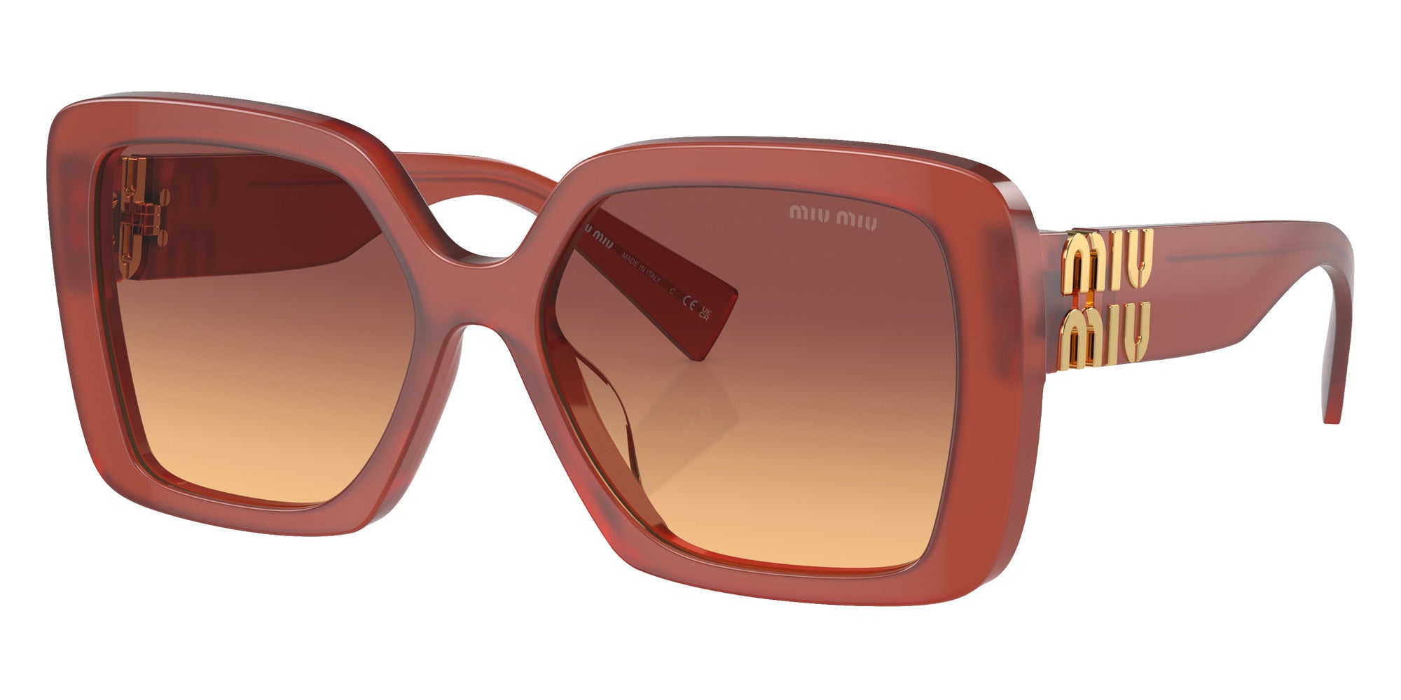 Miu Miu MU 10YS 10M07P 56 - Cognac Opal / Orange Gradient Violet #id:mu10ys10m07p_s:100105