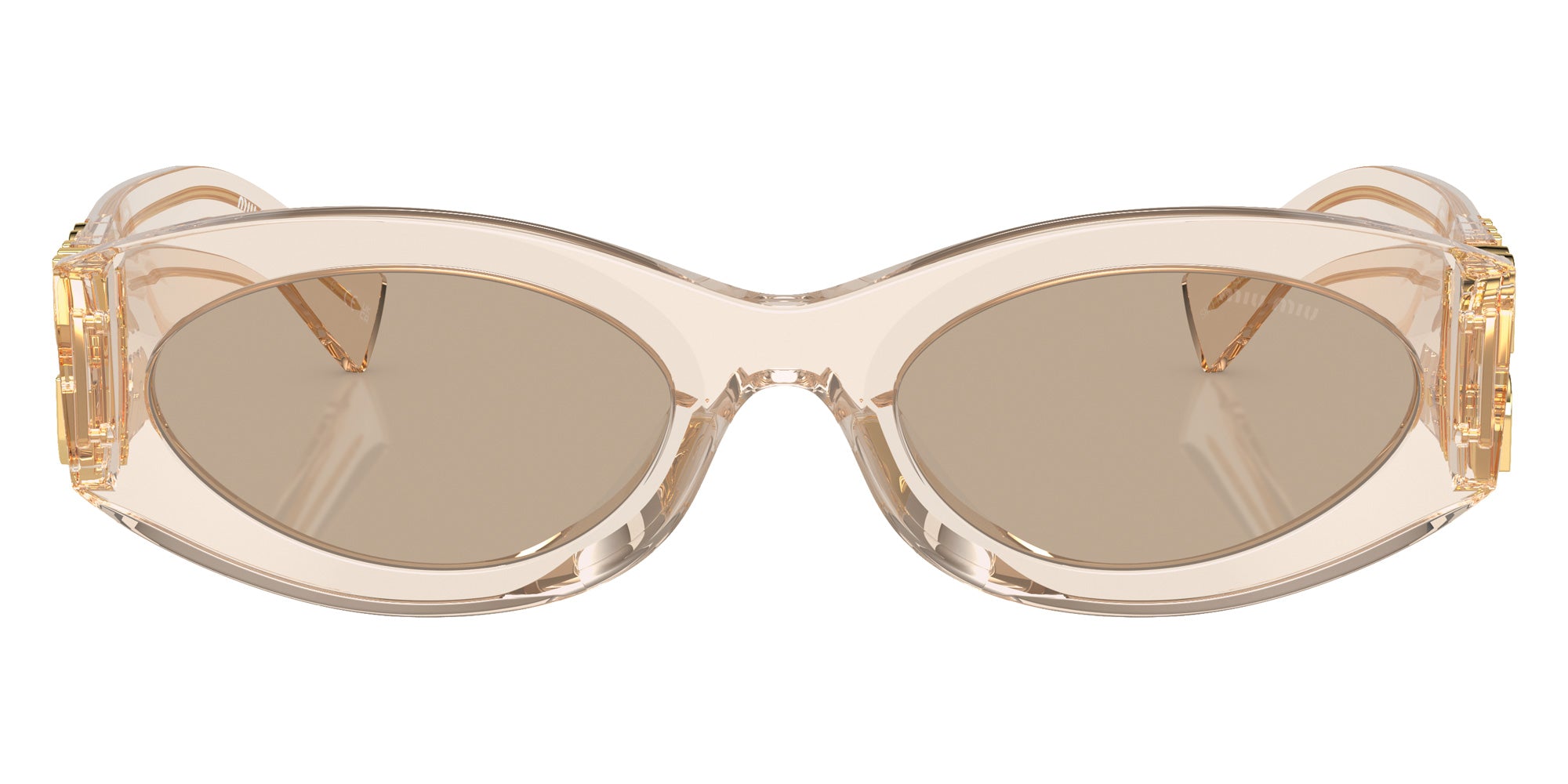 Miu Miu MU 11WS 11T40F 54 - Sand Transparent / Dark Brown #id:mu11ws11t40f_s:100100