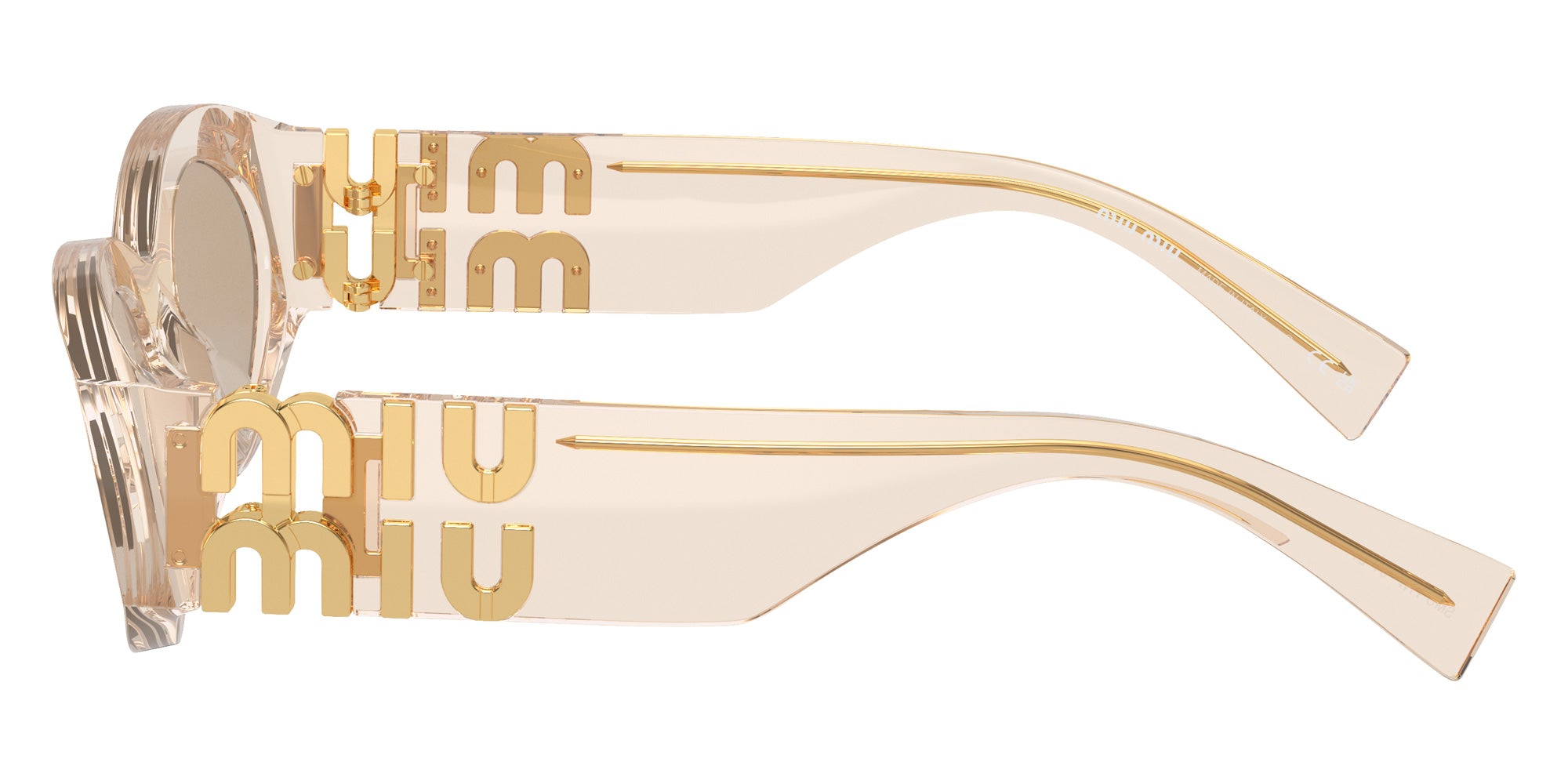 Miu Miu MU 11WS 11T40F 54 - Sand Transparent / Dark Brown #id:mu11ws11t40f_s:100110