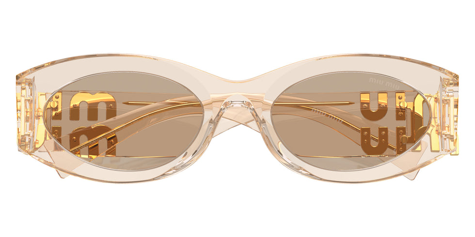 Miu Miu MU 11WS 11T40F 54 - Sand Transparent / Dark Brown #id:mu11ws11t40f_s:100120