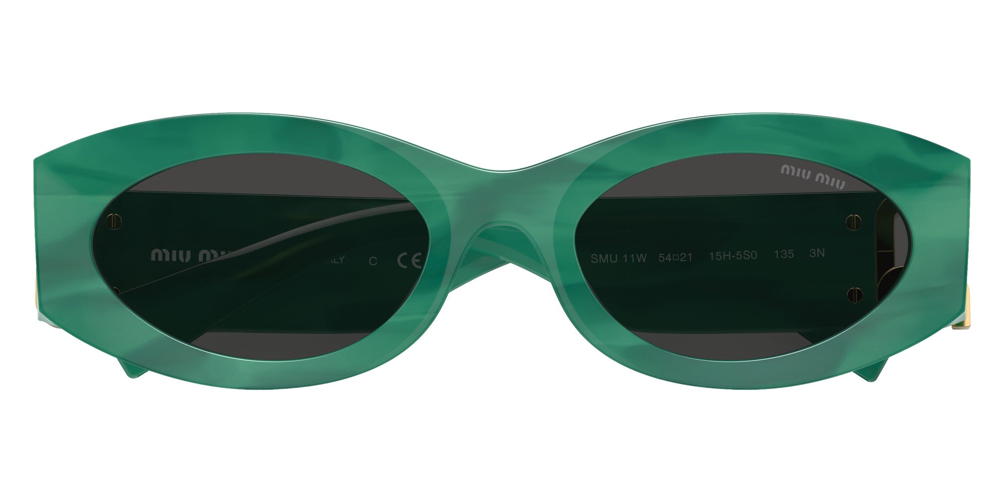 Miu Miu MU 11WS 15H5S0 54 - Green / Dark Gray #id:mu11ws15h5s0_s:102120
