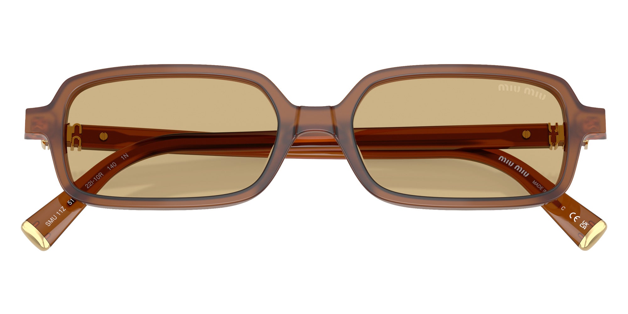 Miu Miu MU 11ZS 22I10R 51 - Opaline Amber #id:mu11zs22i10r_s:102120