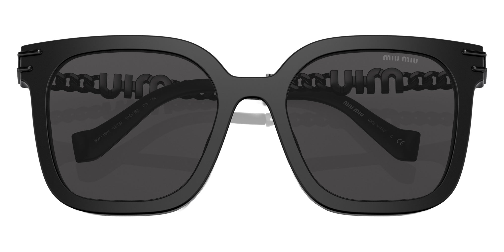 Miu Miu MU 13WS 1BO5S0 55 - Matte Black / Dark Gray #id:mu13ws1bo5s0_s:100120