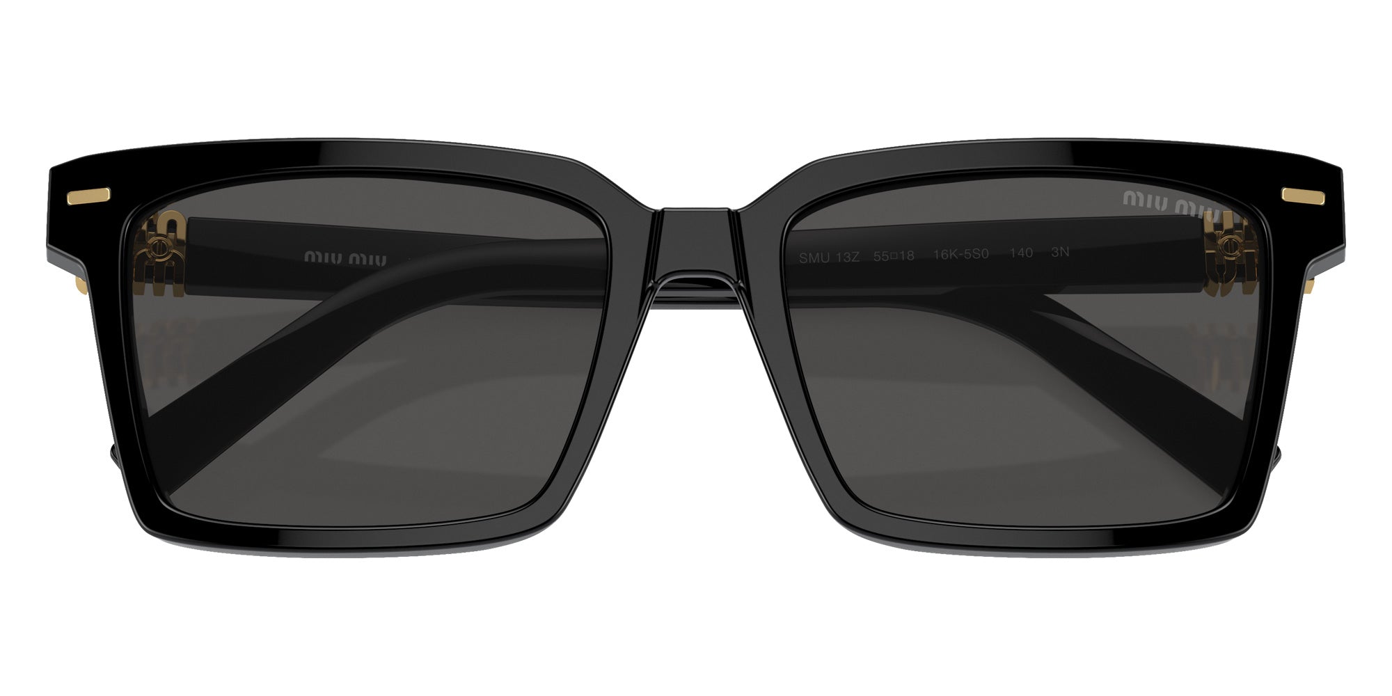 Miu Miu MU 13ZS 16K5S0 55 - Black / Dark Gray #id:mu13zs16k5s0_s:100120