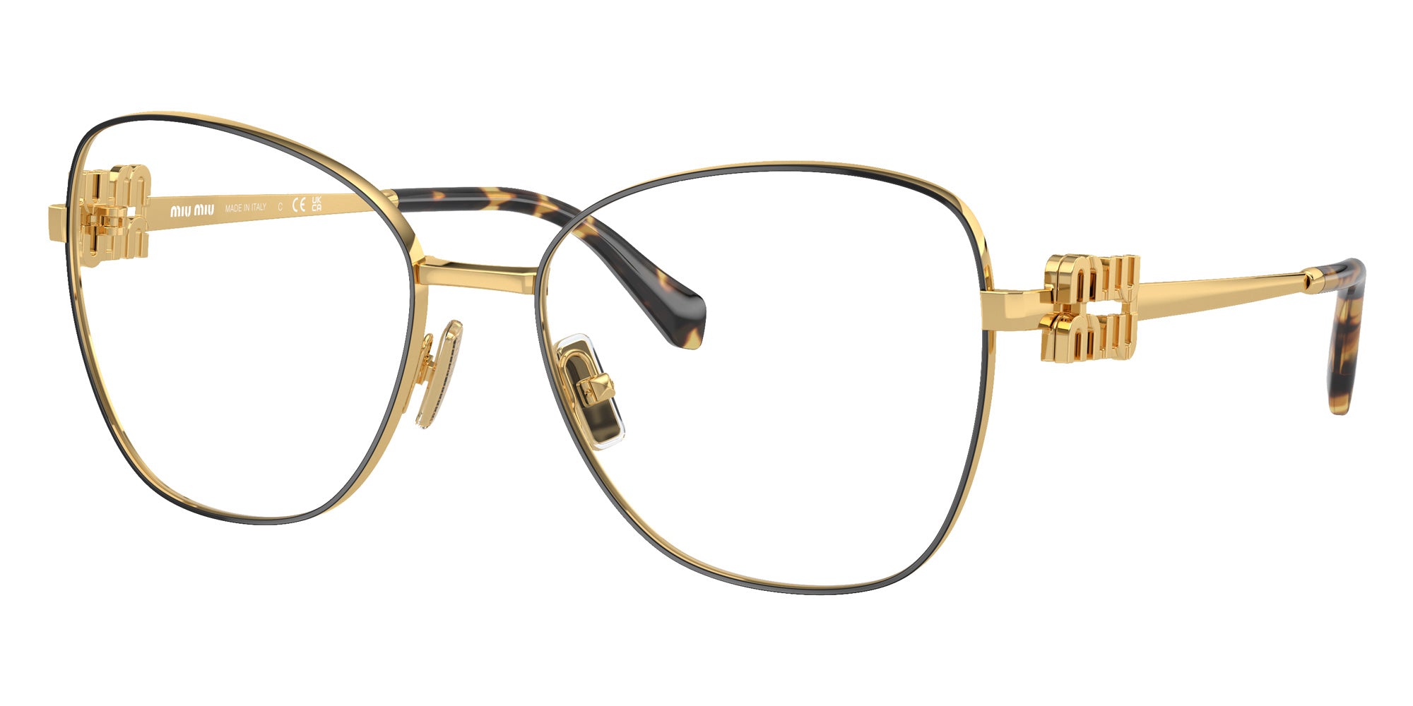 Miu Miu MU 50XV KUI1O1 56 - Black/Gold #id:mu50xvkui1o1_s:102105