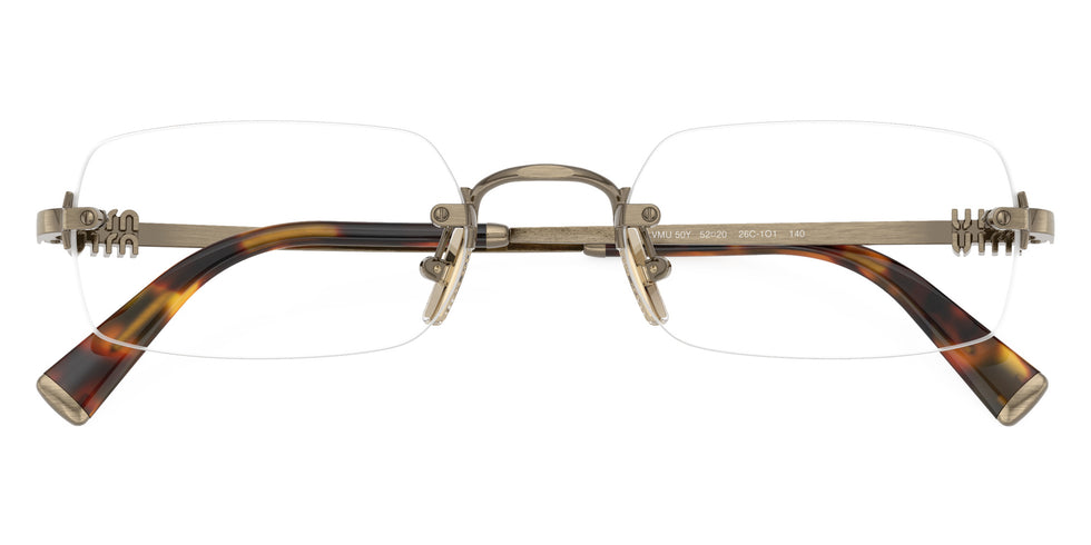 Miu Miu MU 50YV 26C1O1 50 - Old Gold #id:mu50yv26c1o1_s:104120