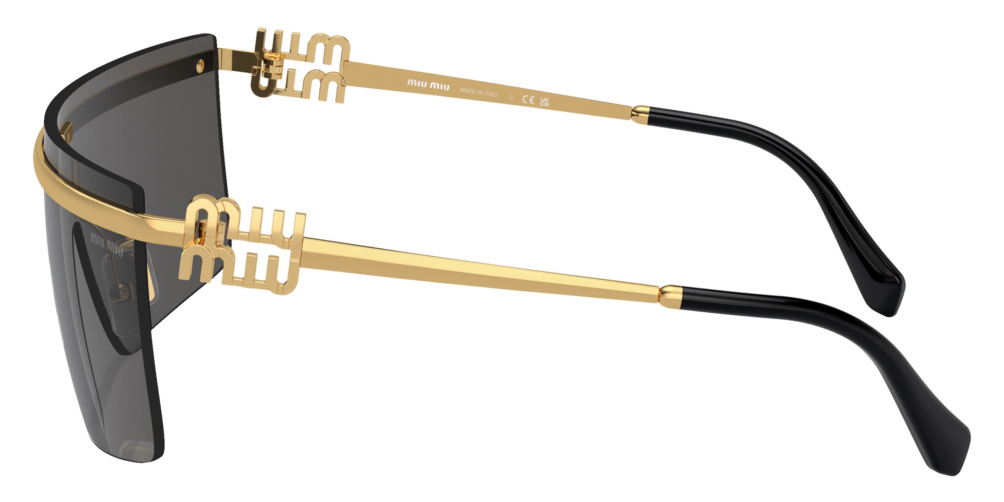 Miu Miu MU 50ZS 5AK5S0 142 - Gold / Dark Gray #id:mu50zs5ak5s0_s:100110