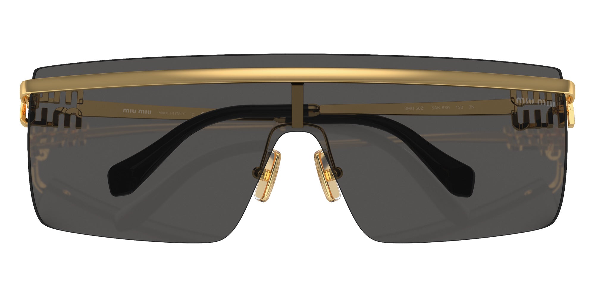 Miu Miu MU 50ZS 5AK5S0 142 - Gold / Dark Gray #id:mu50zs5ak5s0_s:100120