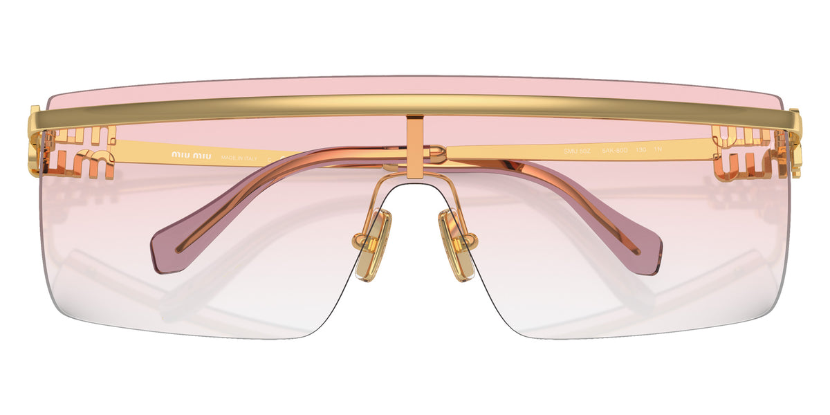 Miu Miu MU 50ZS 5AK80D 142 - Gold / Clear Gradient Pink #id:mu50zs5ak80d_s:100120