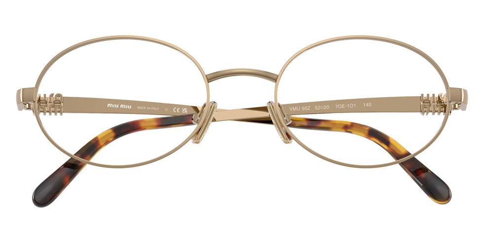 Miu Miu MU 50ZV 7OE1O1 50 - Old Gold #id:mu50zv7oe1o1_s:112120