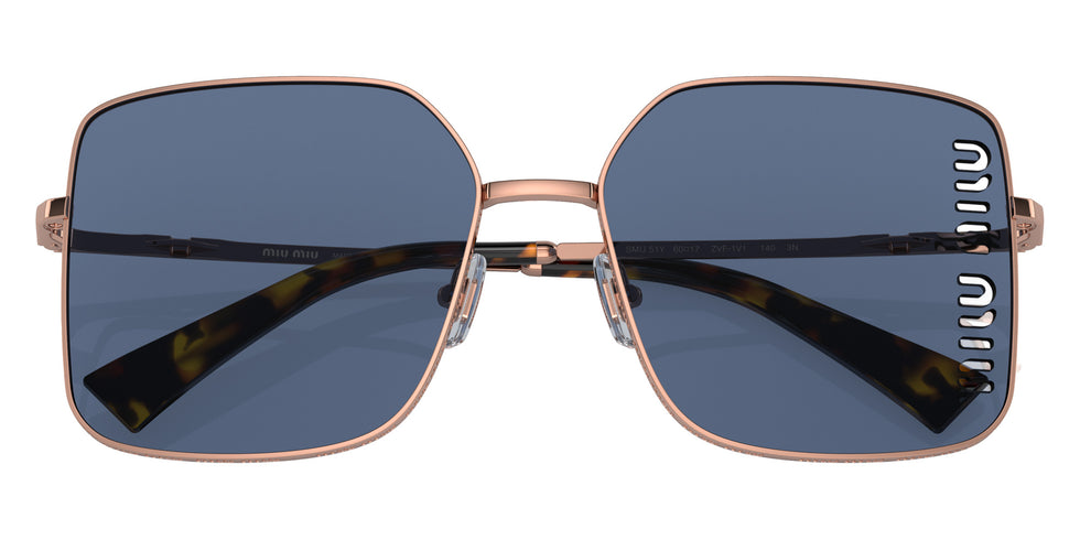 Miu Miu MU 51YS ZVF1V1 60 - Rose Gold / Dark Blue #id:mu51yszvf1v1_s:100120
