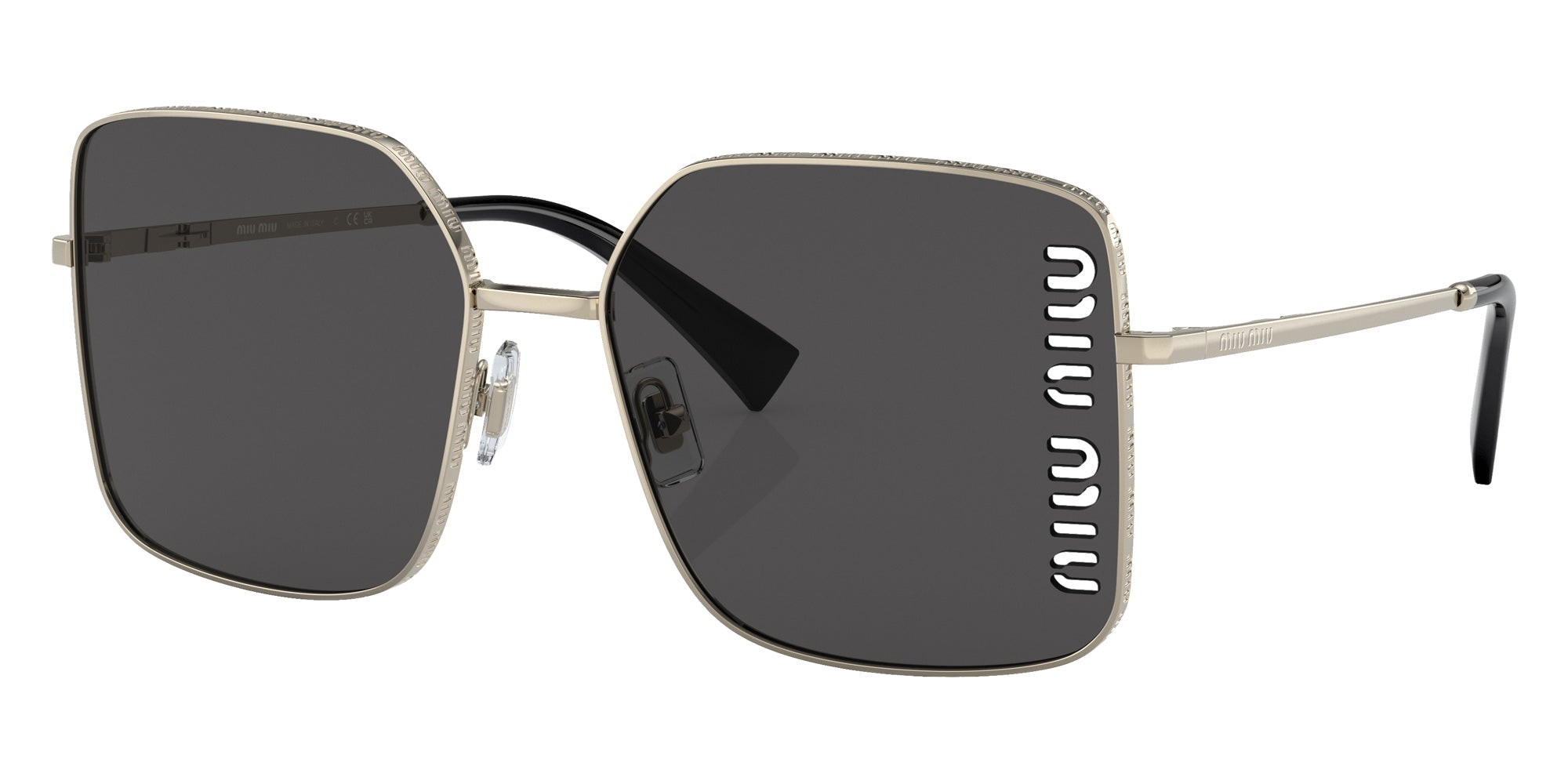 Miu Miu MU 51YS ZVN5S0 60 - Pale Gold / Dark Gray #id:mu51yszvn5s0_s:100105