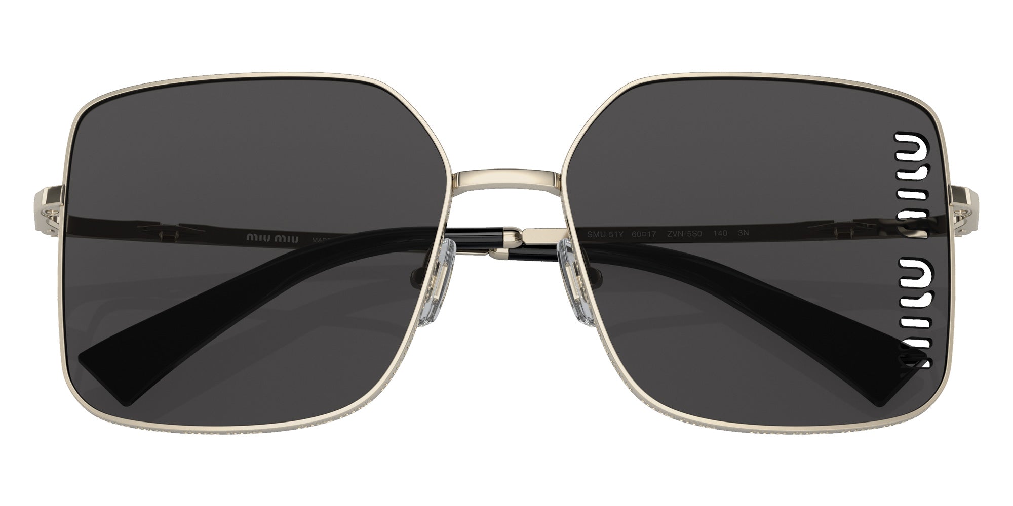 Miu Miu MU 51YS ZVN5S0 60 - Pale Gold / Dark Gray #id:mu51yszvn5s0_s:100120