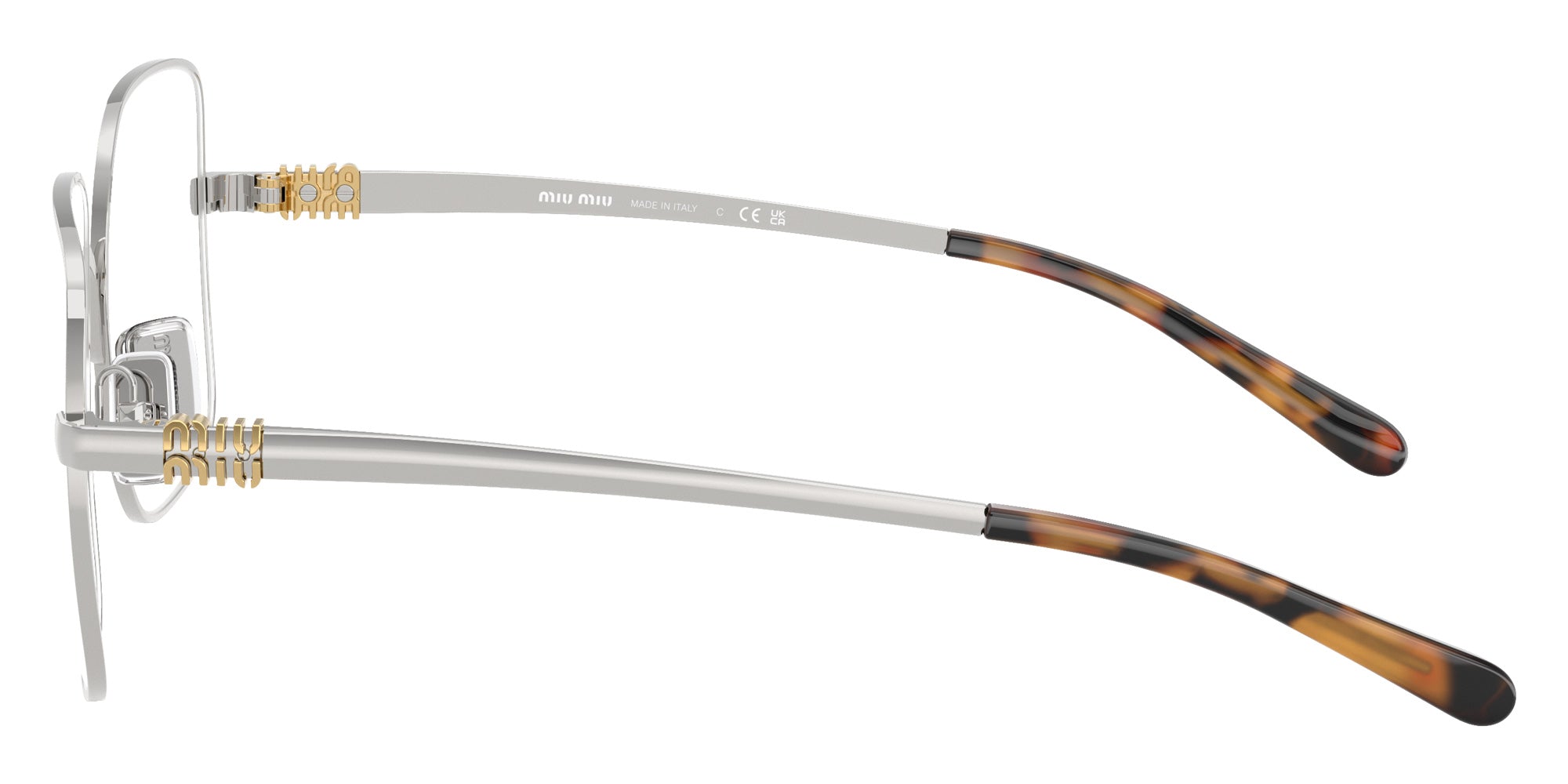 Miu Miu MU 51YV 1BC1O1 53 - Silver #id:mu51yv1bc1o1_s:100110