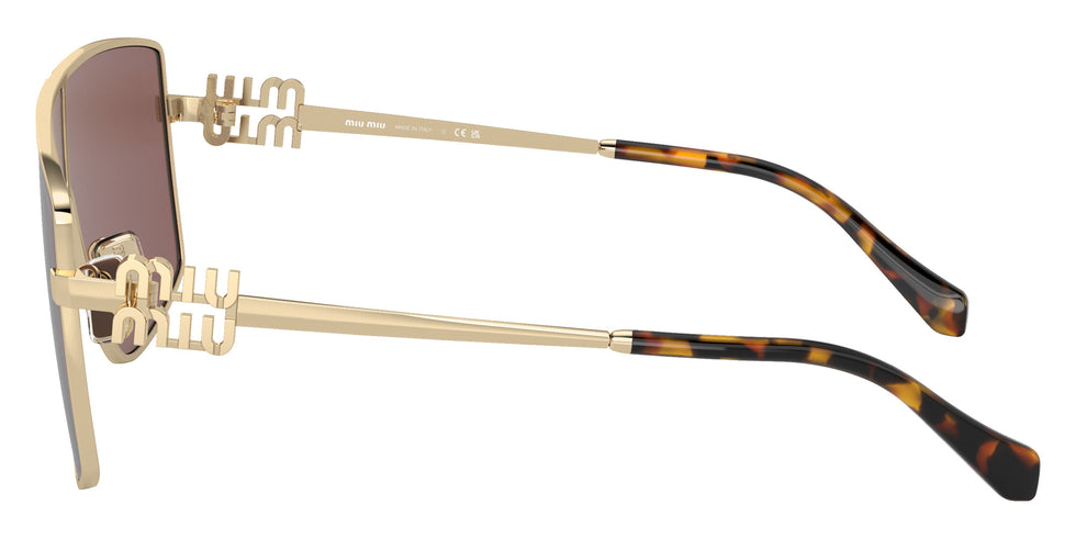 Miu Miu MU 51ZS ZVN70D 69 - Pale Gold / Brown Mirrored Silver Internal Violet #id:mu51zszvn70d_s:102110