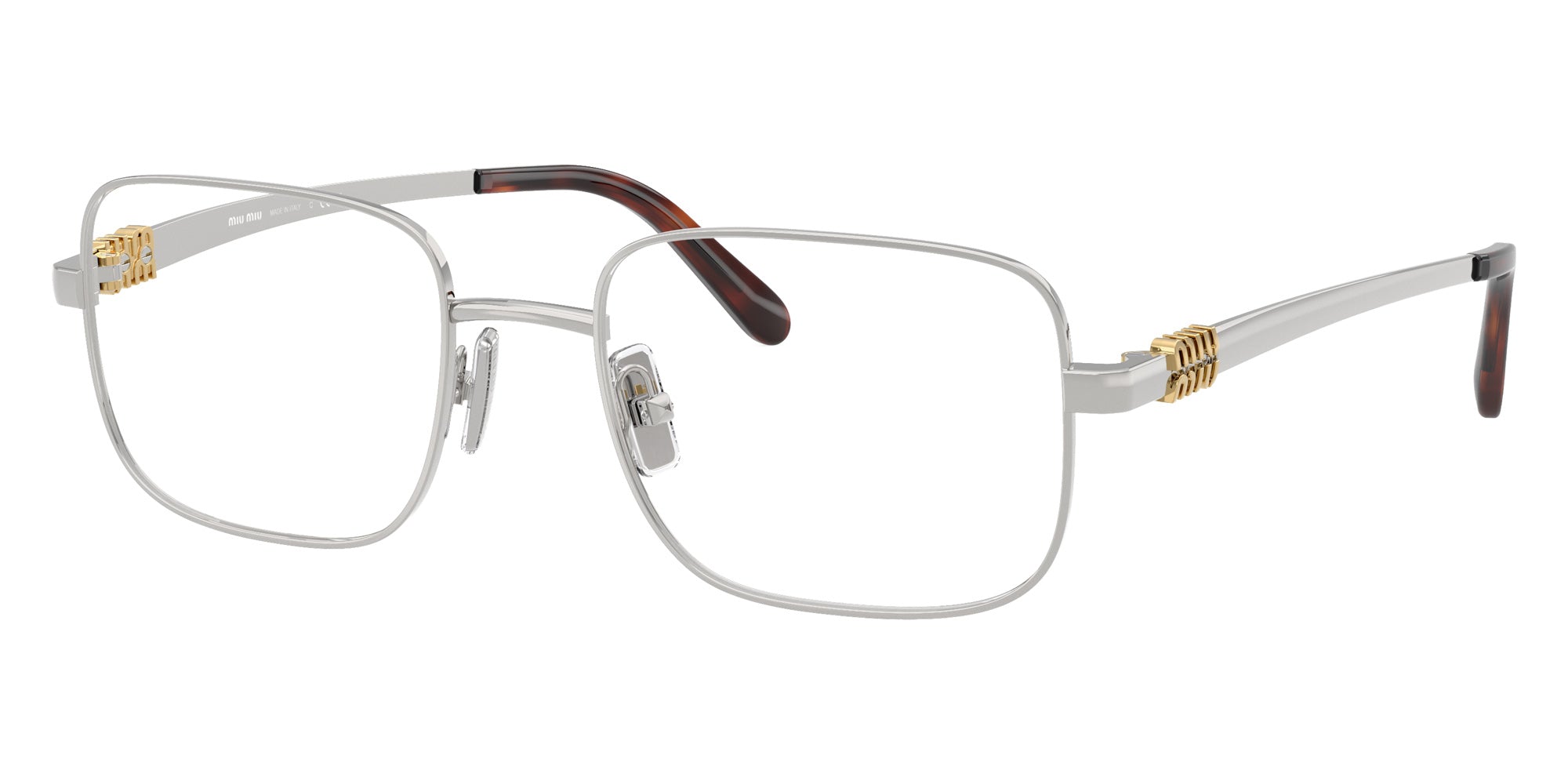Miu Miu MU 51ZV Rectangle Eyeglasses | EyeOns.com