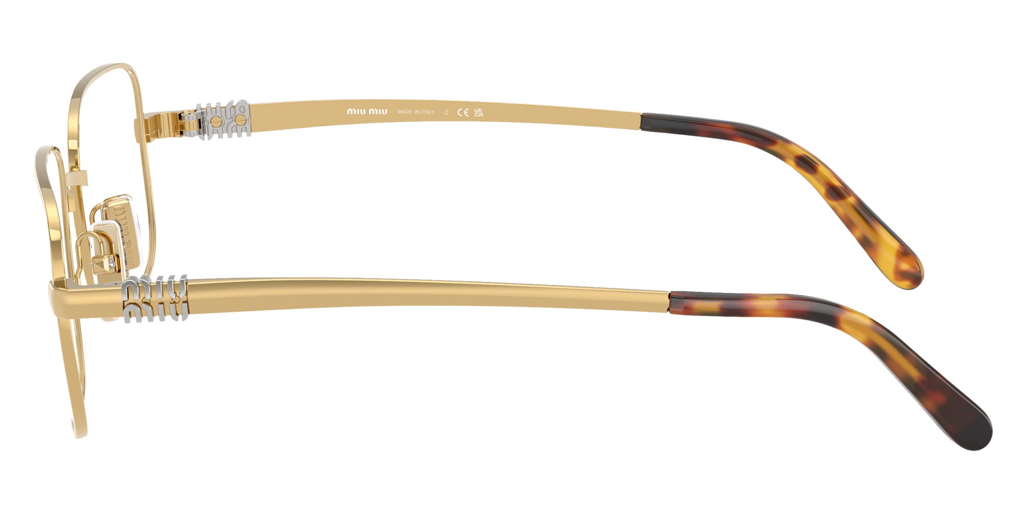 Miu Miu MU 51ZV Rectangle Eyeglasses | EyeOns.com