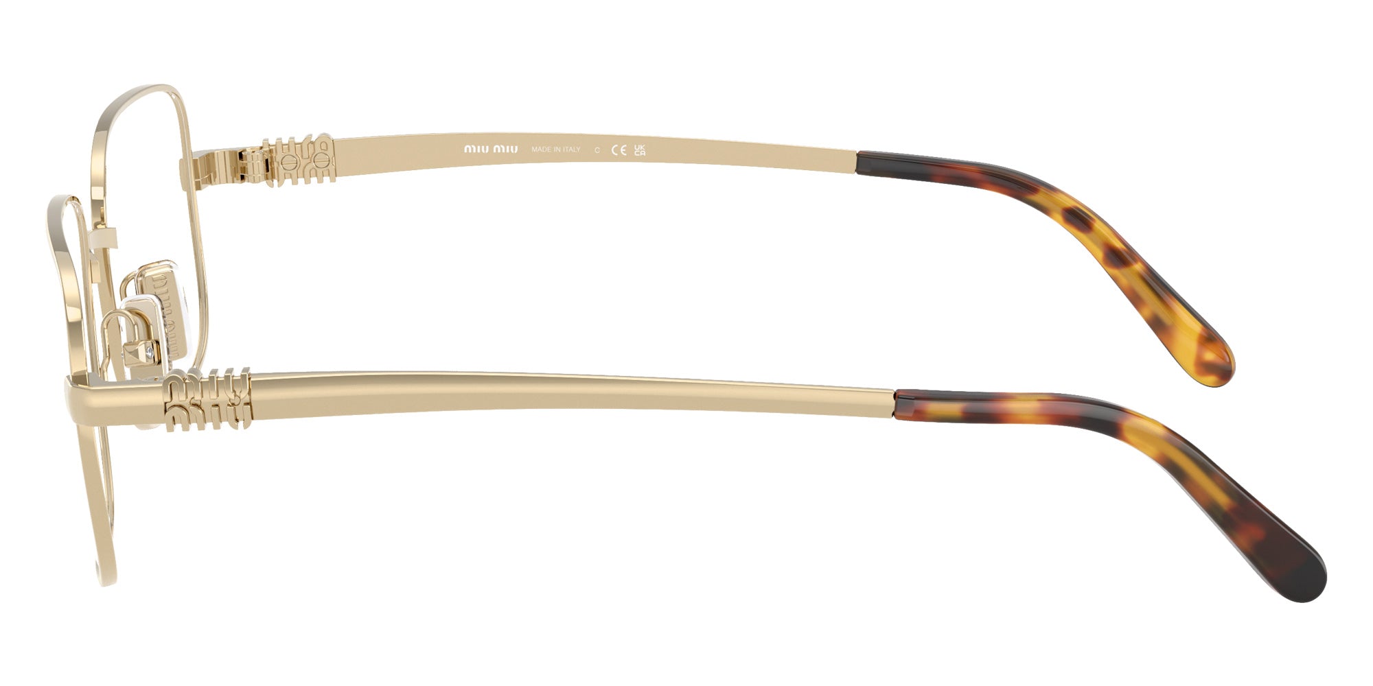 Miu Miu MU 51ZV Rectangle Eyeglasses | EyeOns.com