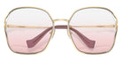 Miu Miu MU 52WS ZVN04Z 60 - Pale Gold / Clear Gradient Pink #id:mu52wszvn04z_s:100120