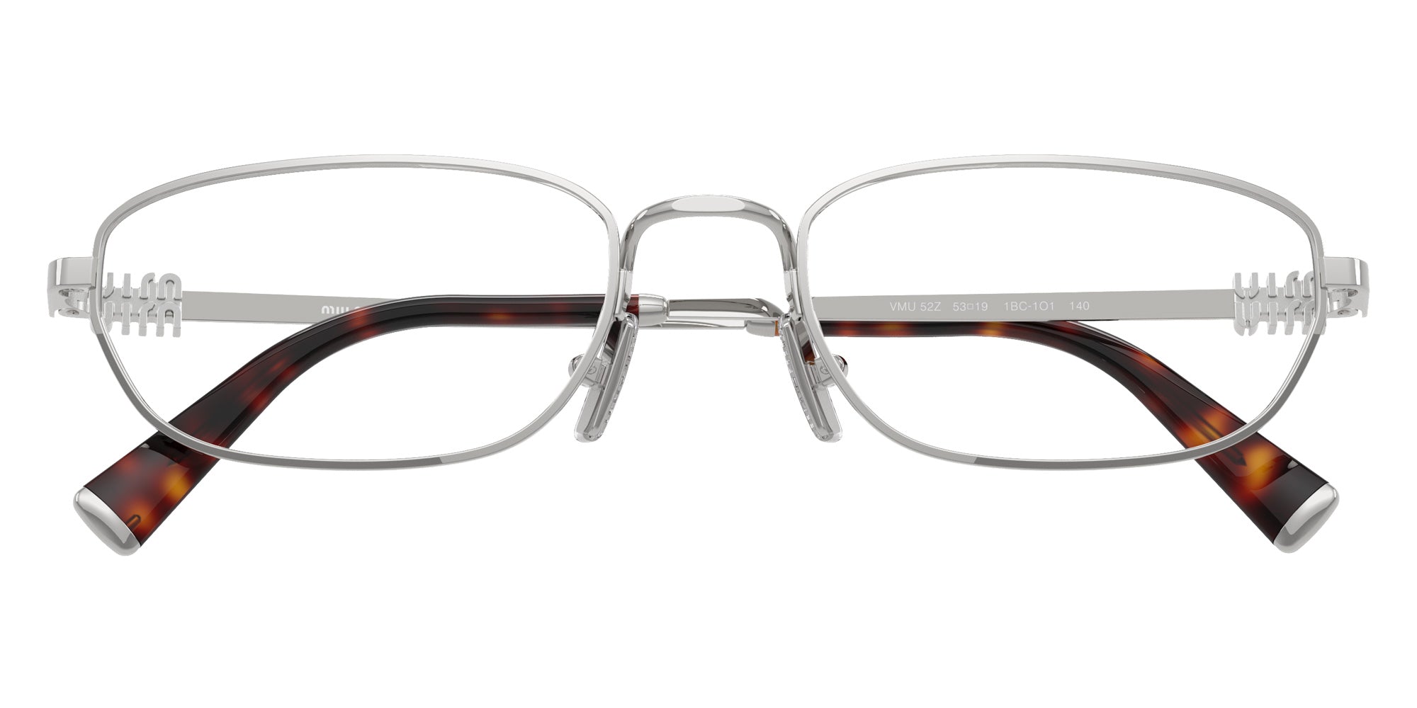 Miu Miu MU 52ZV 1BC1O1 53 - Silver #id:mu52zv1bc1o1_s:100120