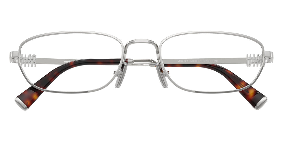 Miu Miu MU 52ZV 1BC1O1 53 - Silver #id:mu52zv1bc1o1_s:100120