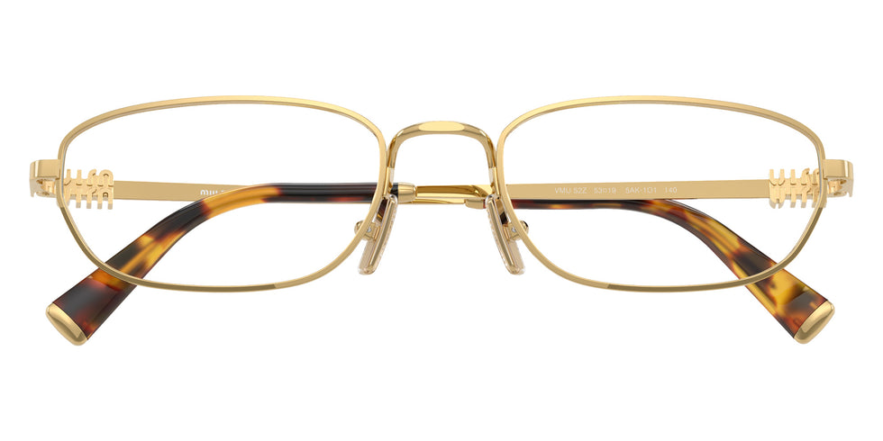 Miu Miu MU 52ZV 5AK1O1 53 - Gold #id:mu52zv5ak1o1_s:104120