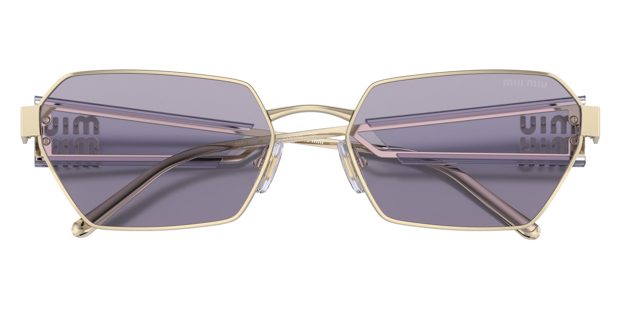 Miu Miu MU 53WS ZVN05S 58 - Pale Gold / Violet #id:mu53wszvn05s_s:100120