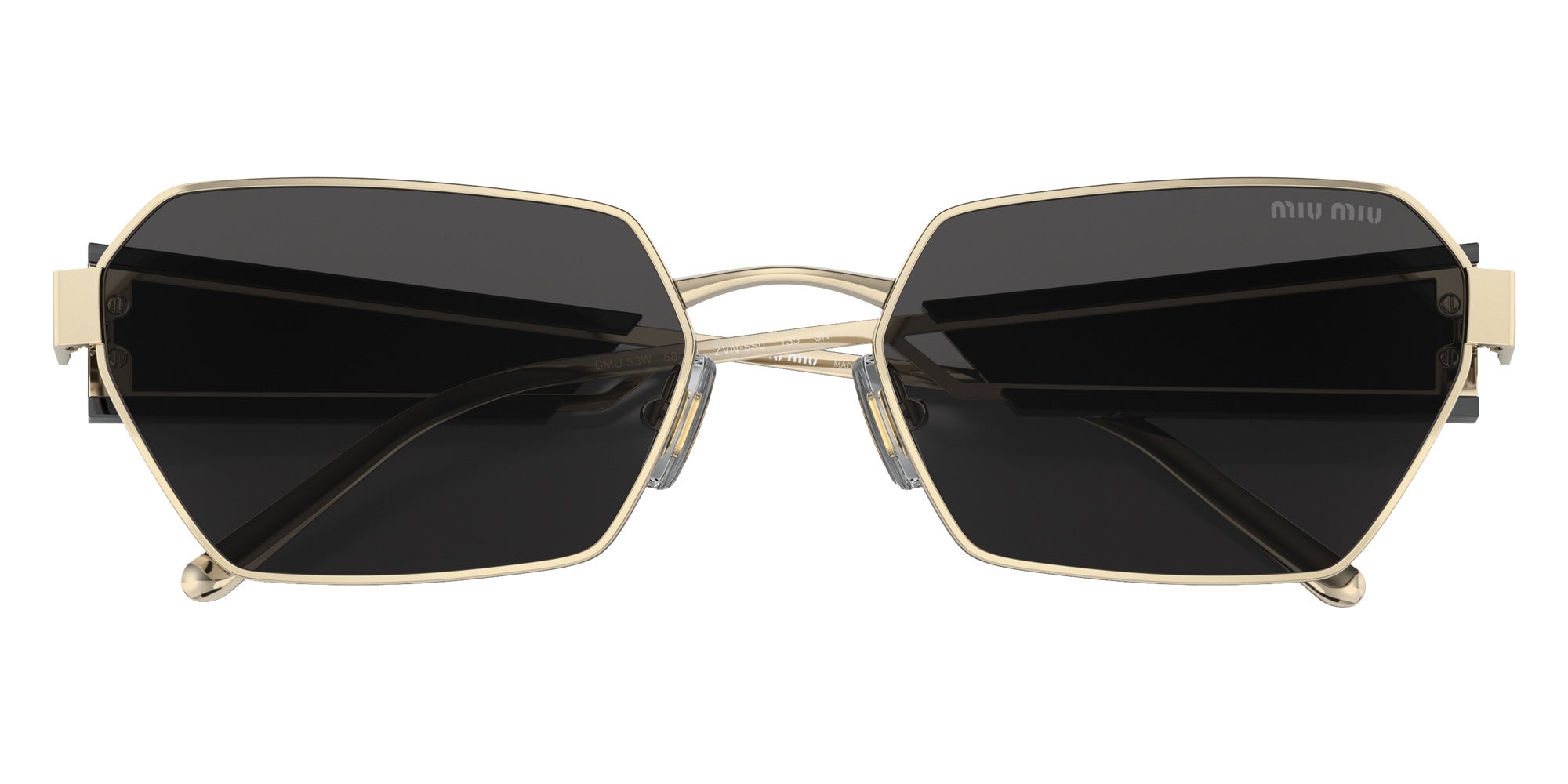 Miu Miu MU 53WS ZVN5S0 58 - Pale Gold / Dark Gray #id:mu53wszvn5s0_s:100120