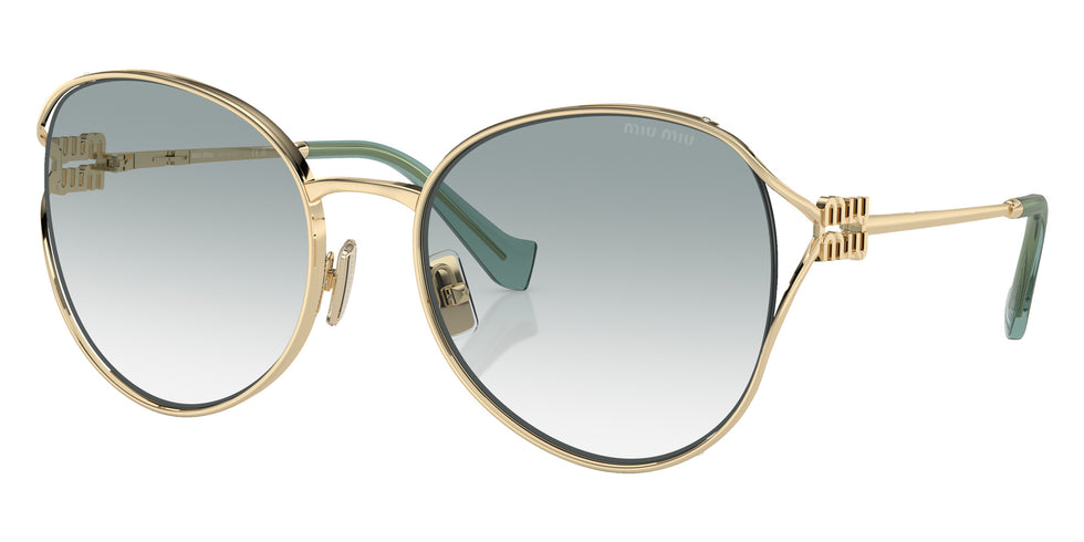 Miu Miu MU 53YS ZVN03O 58 - Pale Gold / Clear Gradient Light Blue #id:mu53yszvn03o_s:100105