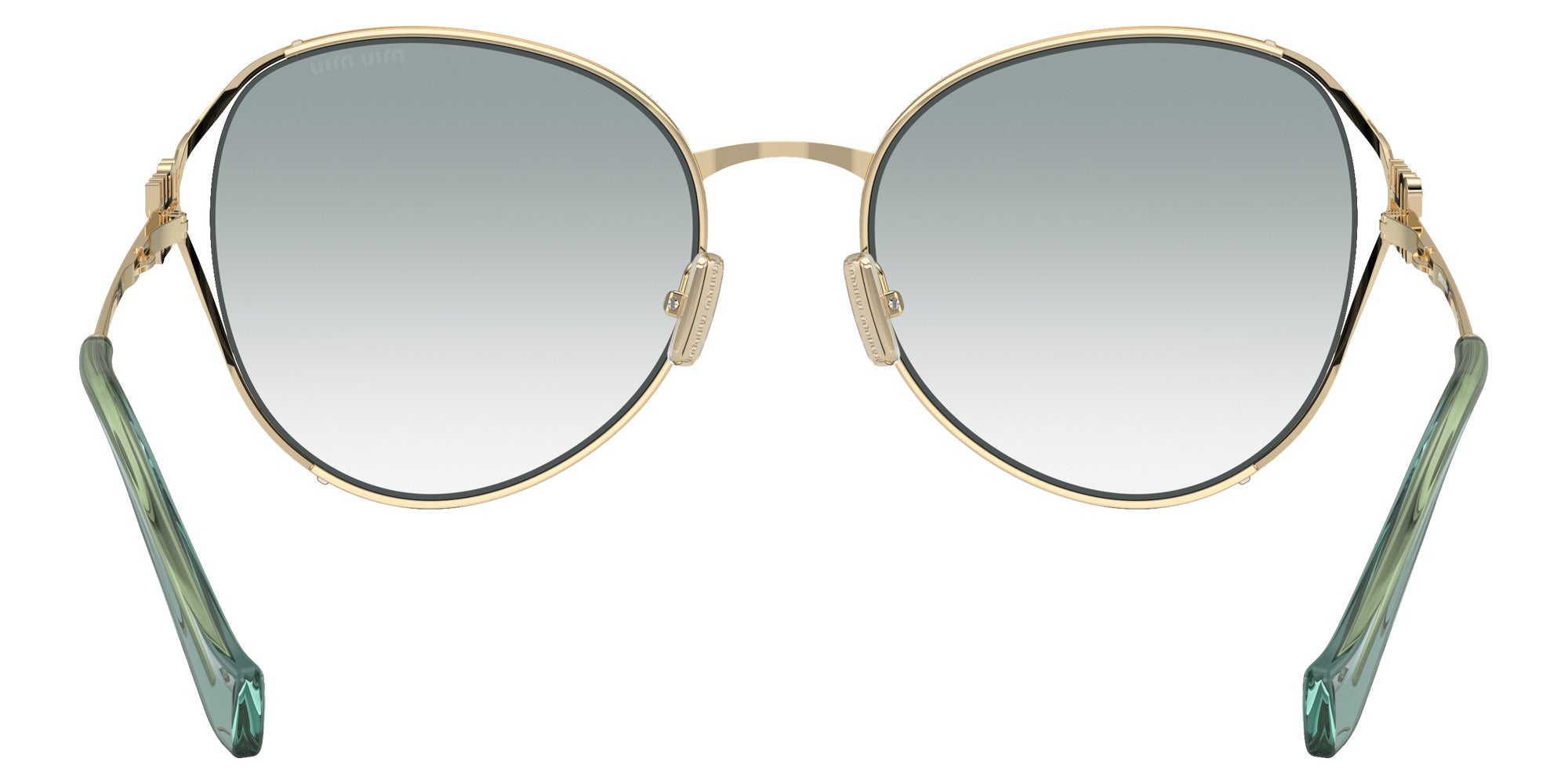 Miu Miu MU 53YS ZVN03O 58 - Pale Gold / Clear Gradient Light Blue #id:mu53yszvn03o_s:100115