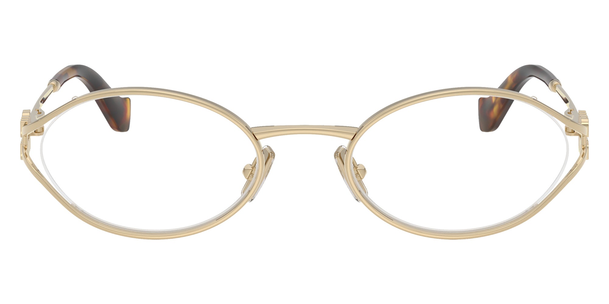 Miu Miu MU 53ZV Oval Eyeglasses | EyeOns.com