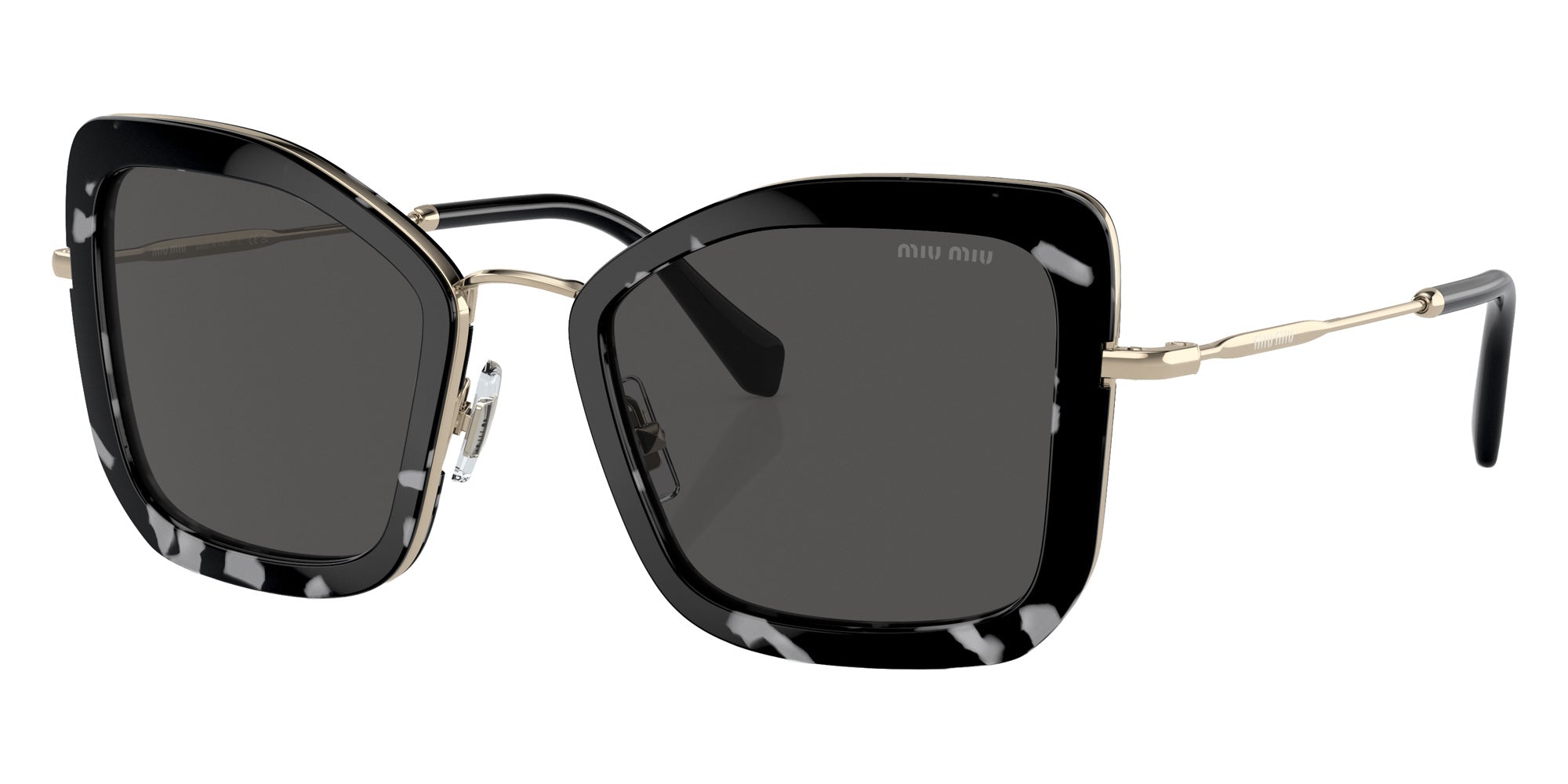 Miu Miu MU 55VS PC75S0 51 - Havana Black White / Dark Gray #id:mu55vspc75s0_s:100105