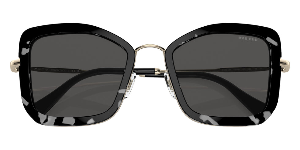 Miu Miu MU 55VS PC75S0 51 - Havana Black White / Dark Gray #id:mu55vspc75s0_s:100120