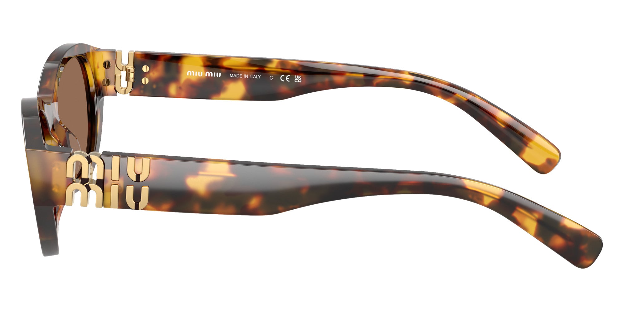 Miu Miu MU A03SF 14L60M 53 - Honey Havana / Dark Brown #id:mua03sf14l60m_s:100110