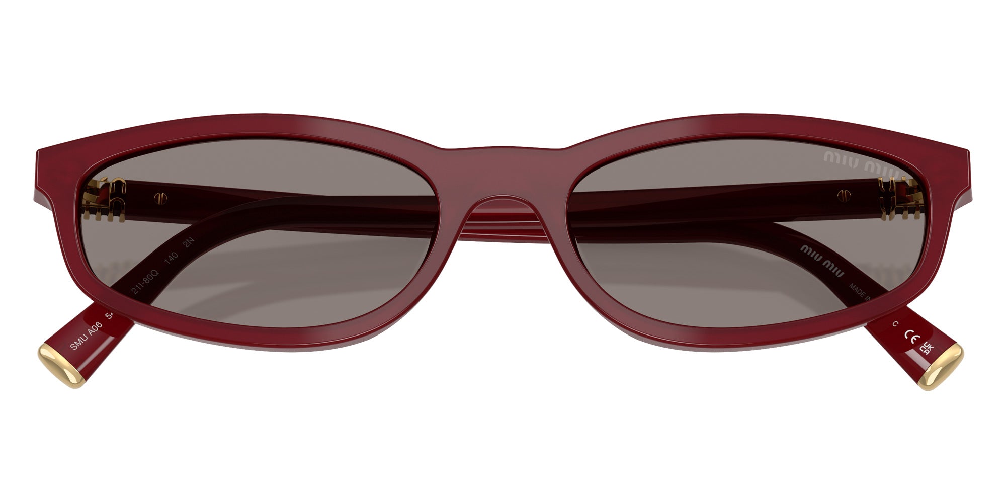 Miu Miu MU A06S 21I80Q 54 - Opaline Bordeaux #id:mua06s21i80q_s:100120