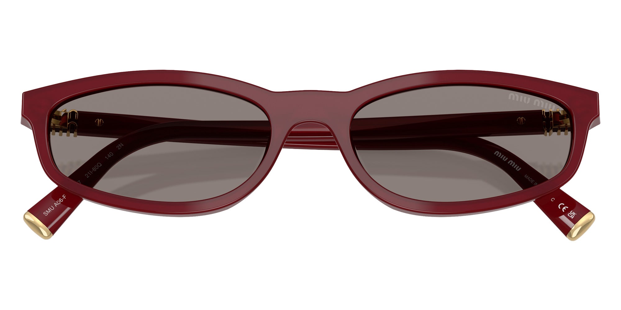 Miu Miu MU A06SF 21I80Q 54 - Opaline Bordeaux #id:mua06sf21i80q_s:100120