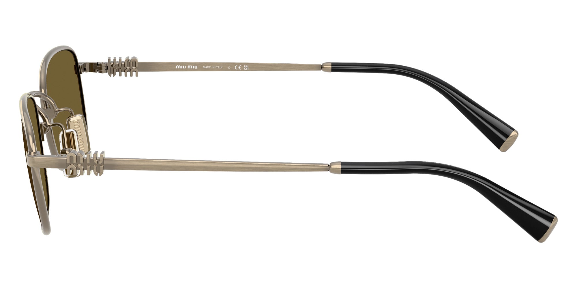 Miu Miu MU A53S 26C09Z 52 - Old Gold / Dark Brown #id:mua53s26c09z_s:100110