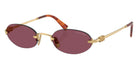 Miu Miu MU A54S 5AK20Y 51 - Gold #id:mua54s5ak20y_s:100105