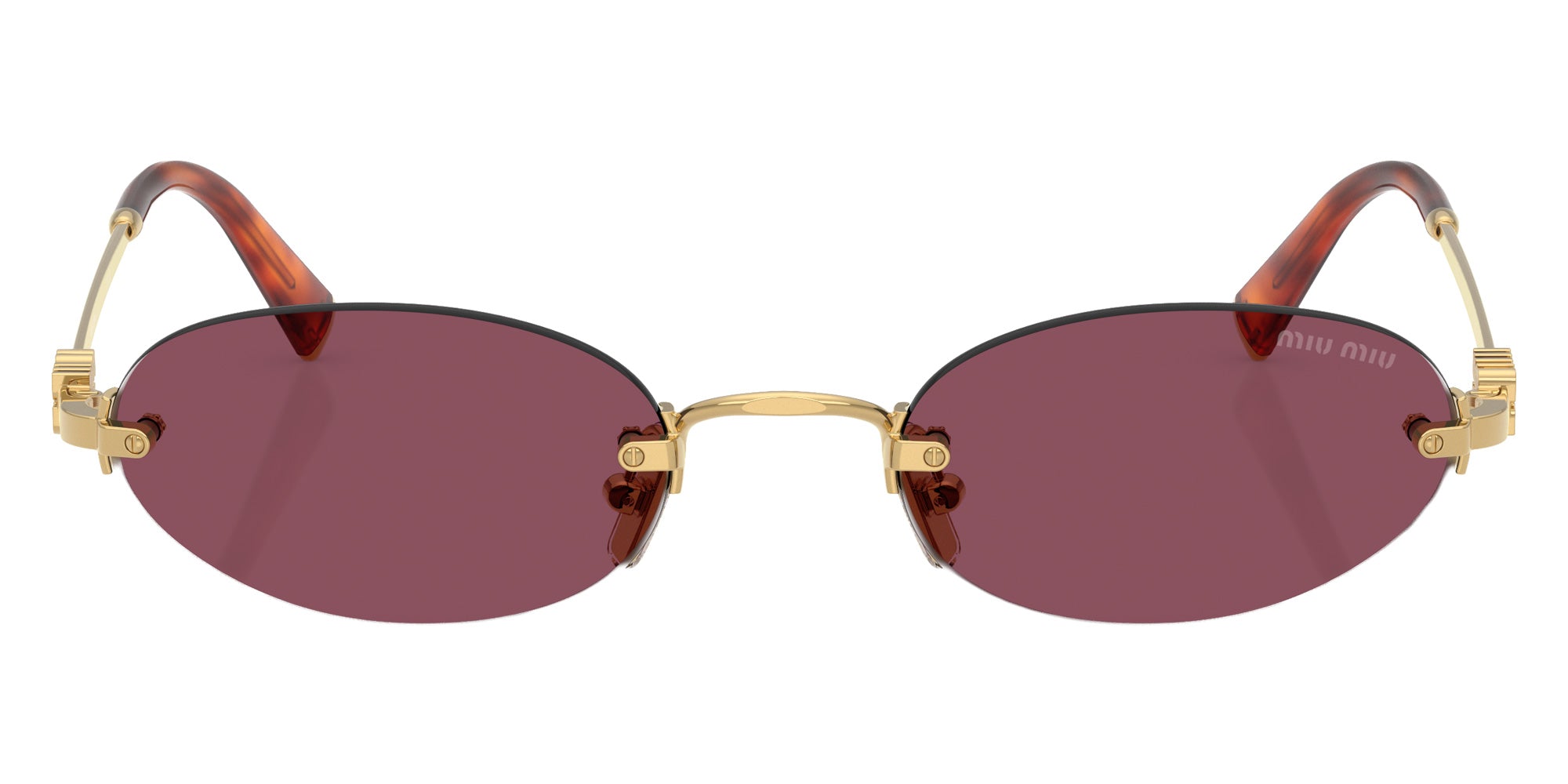 Miu Miu MU A54S 5AK20Y 51 - Gold #id:mua54s5ak20y_s:100100