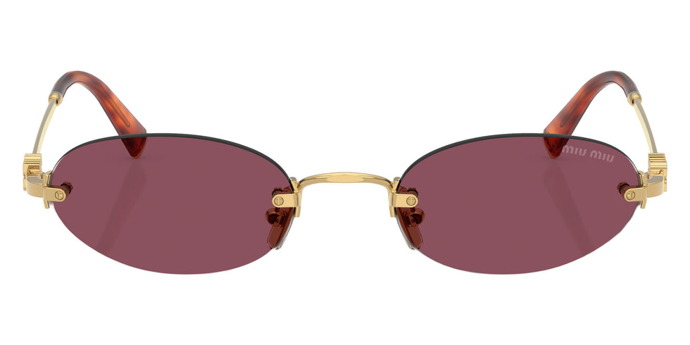 Miu Miu MU A54S 5AK20Y 51 - Gold #id:mua54s5ak20y_s:100100