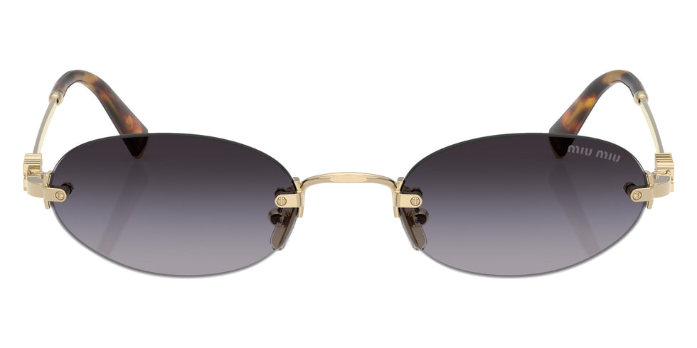 Miu Miu MU A54S ZVN5D1 51 - Pale Gold / Gray Gradient #id:mua54szvn5d1_s:100100