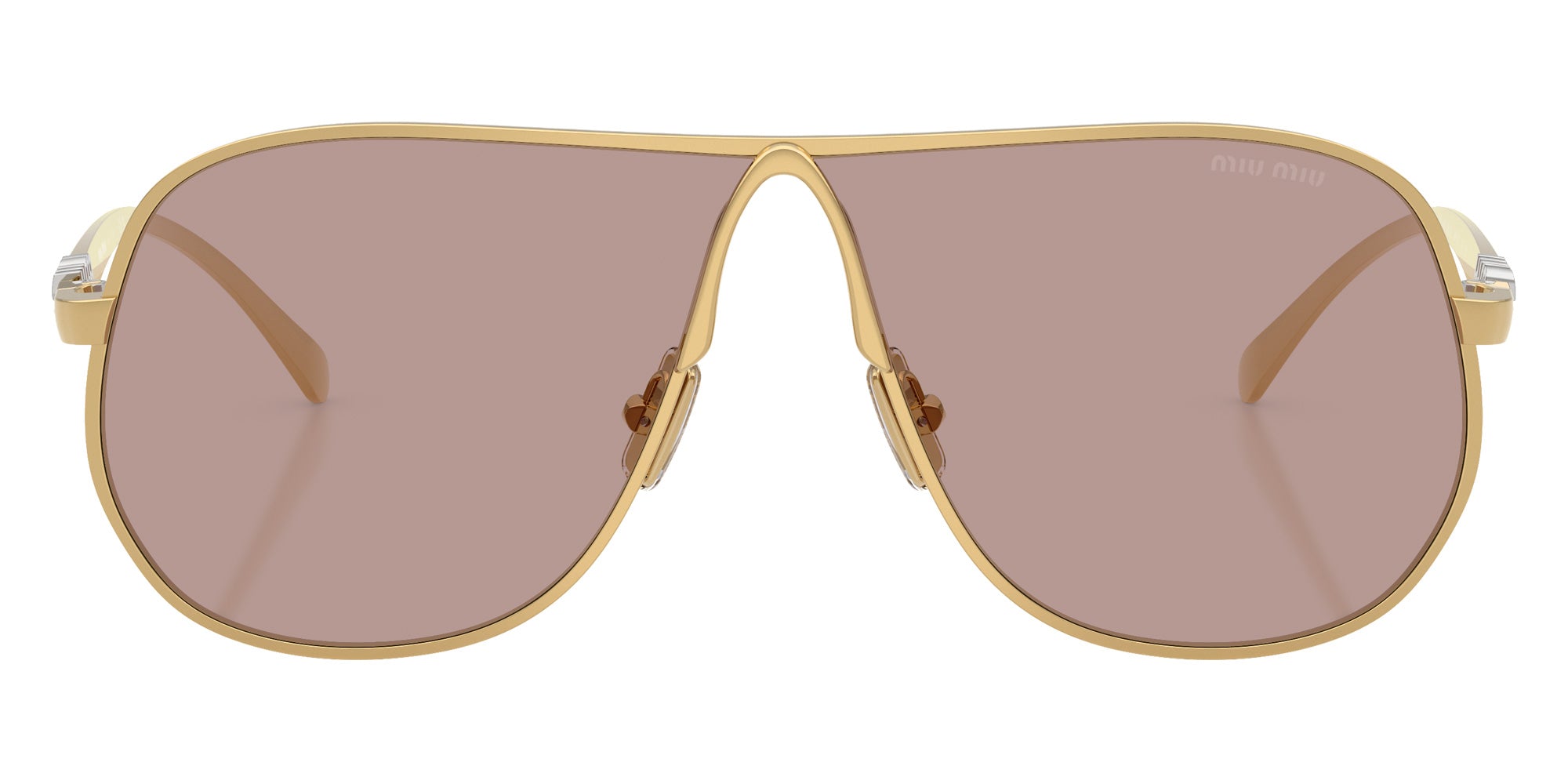 Miu Miu MU A56S 5AK20I 66 - Gold / Light Purple Brown #id:mua56s5ak20i_s:100100