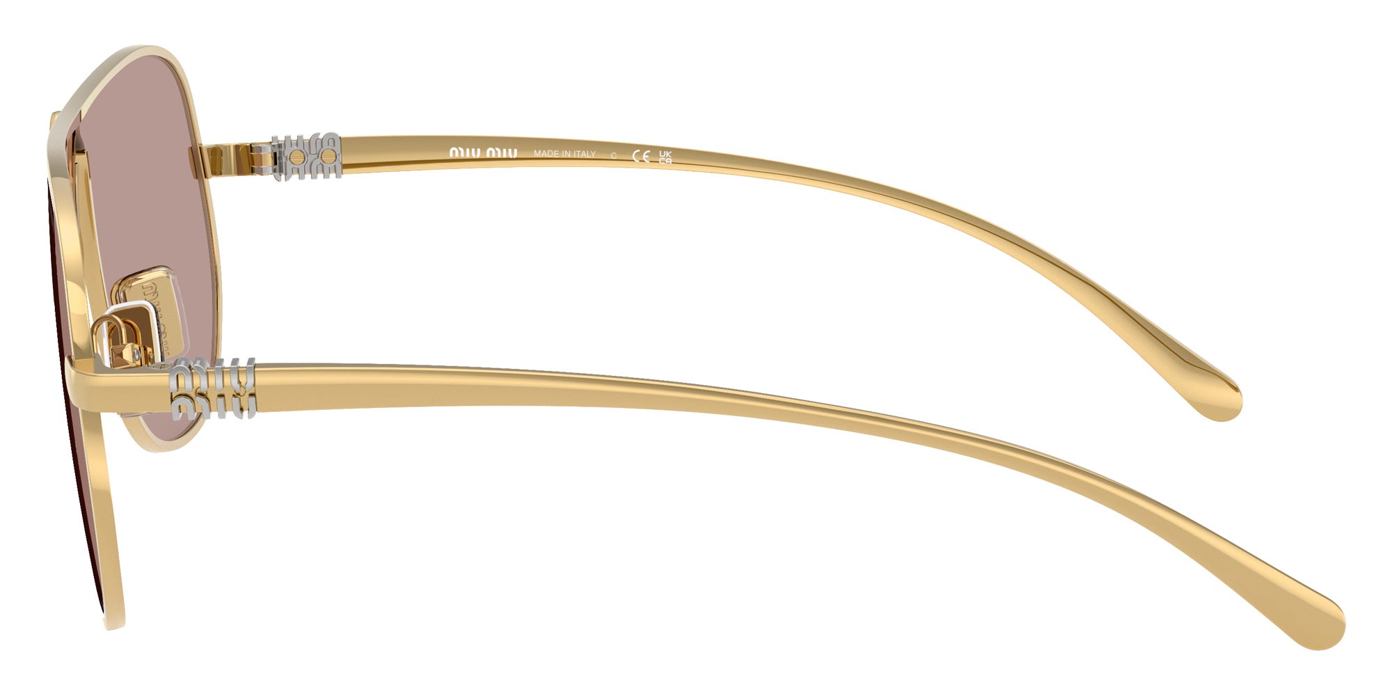 Miu Miu MU A56S 5AK20I 66 - Gold / Light Purple Brown #id:mua56s5ak20i_s:100110