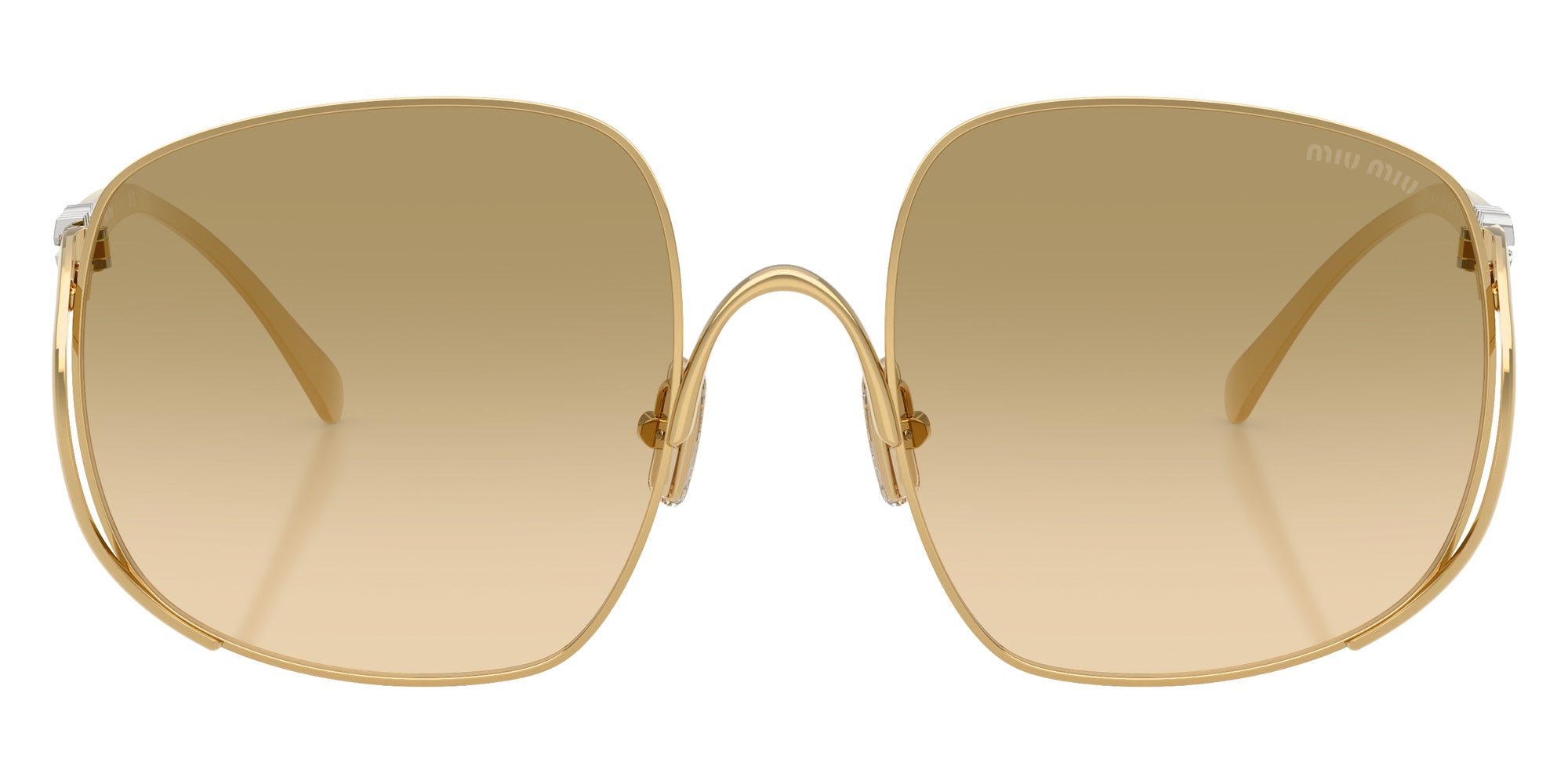 Miu Miu MU A57S 5AK20S 57 - Gold / Camomilla Gradient #id:mua57s5ak20s_s:100100