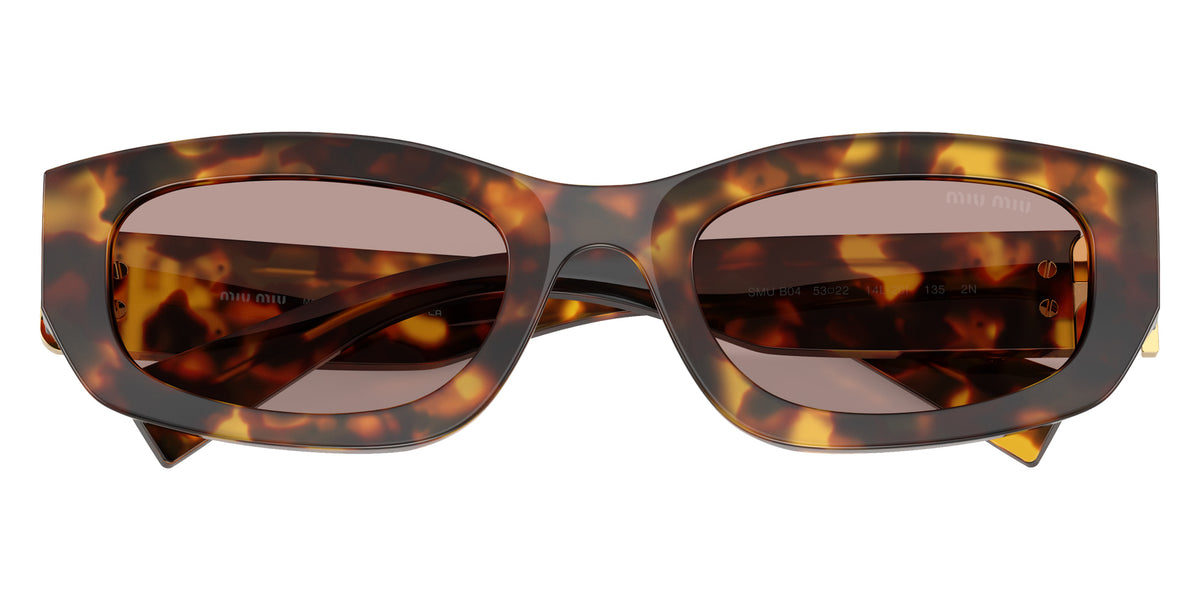 Miu Miu MU B04S 14L20I 53 - Honey Havana / Light Purple Brown #id:mub04s14l20i_s:100120