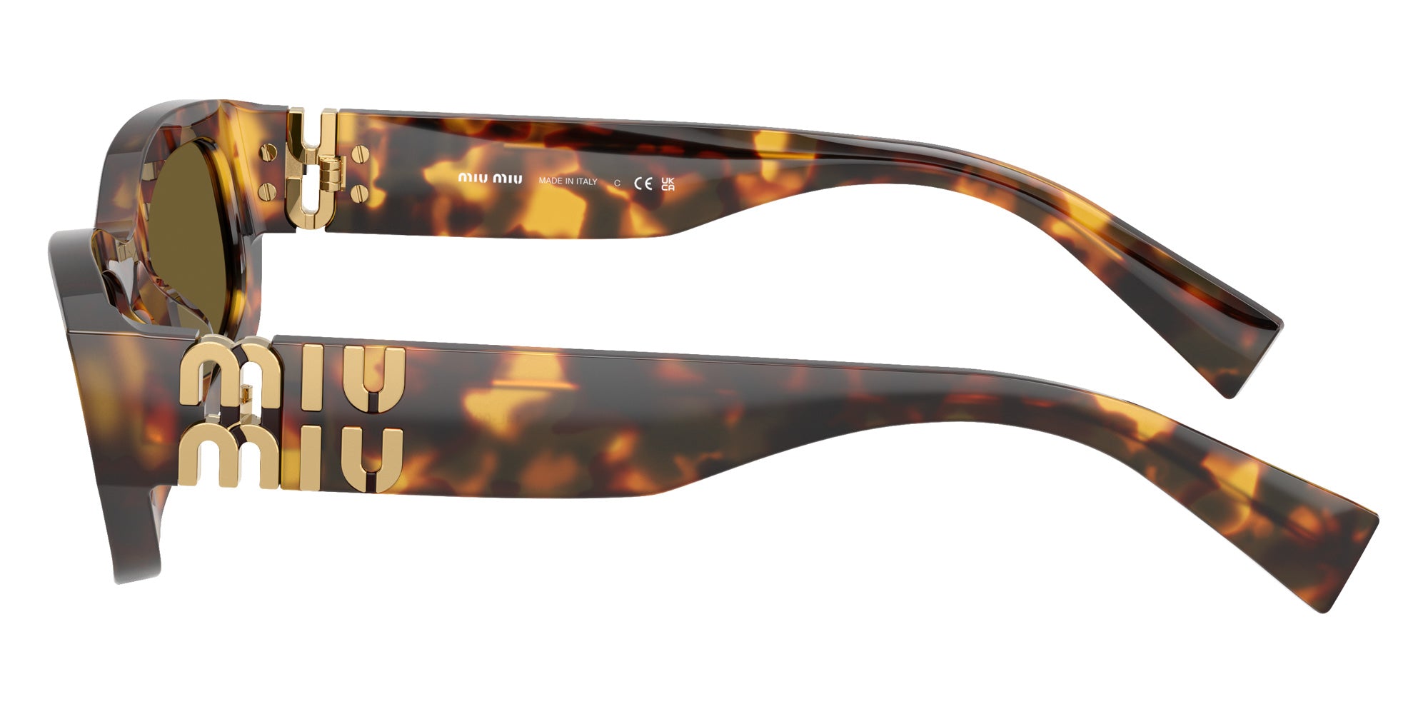 Miu Miu MU B04SF 14L09Z 53 - Havana Honey / Dark Brown #id:mub04sf14l09z_s:100110