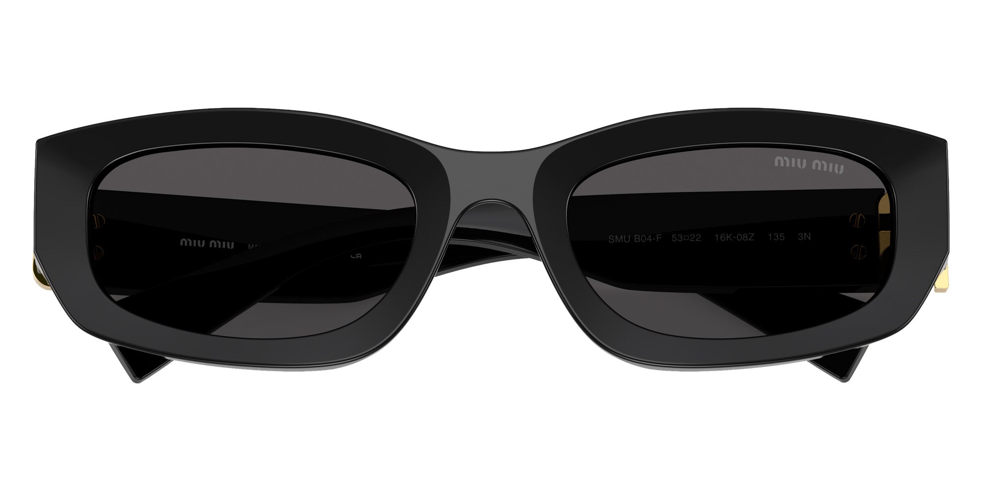 Miu Miu MU B04SF 16K08Z 53 - Black / Dark Gray #id:mub04sf16k08z_s:102120