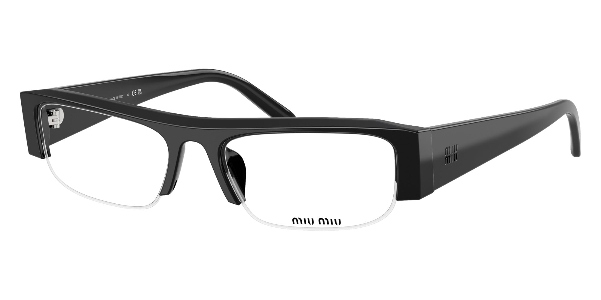 Miu Miu MU B07S 16K08N 51 - Black / Clear Blue-Violet Light Filter #id:mub07s16k08n_s:102105