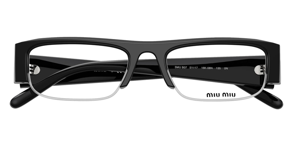 Miu Miu MU B07S 16K08N 51 - Black / Clear Blue-Violet Light Filter #id:mub07s16k08n_s:102120