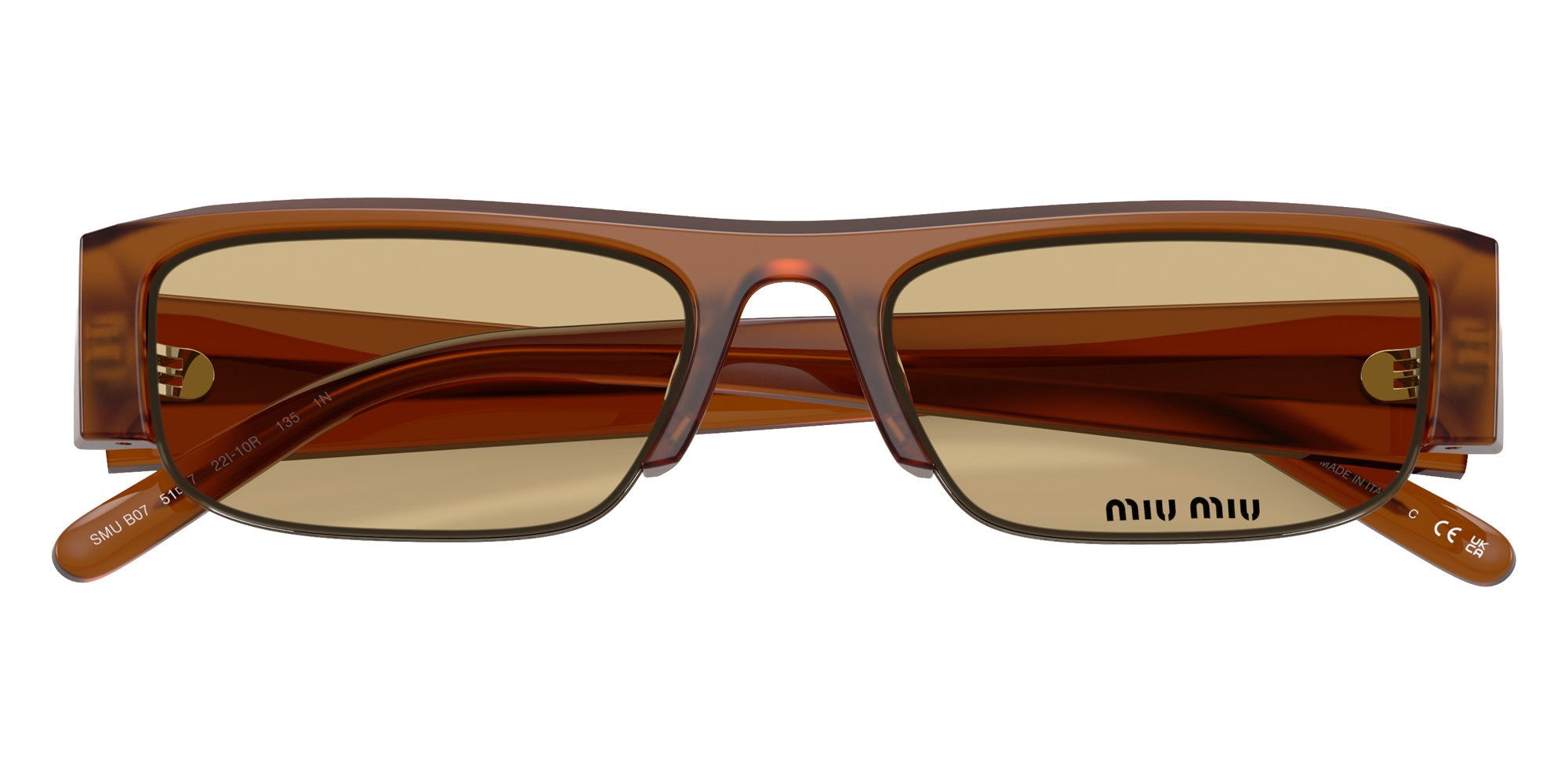 Miu Miu MU B07S 22I10R 51 - Opaline Amber #id:mub07s22i10r_s:102120